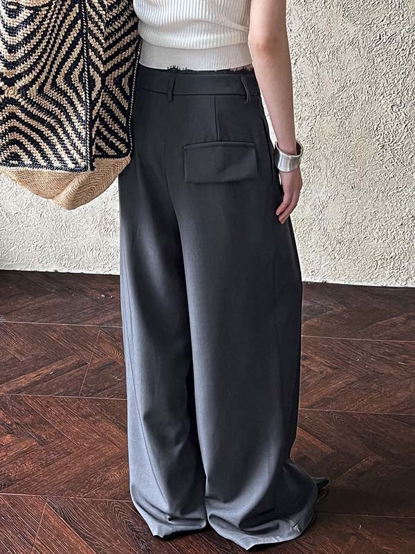 レディース ボトムス パンツ ハイウエスト ワイドパンツ