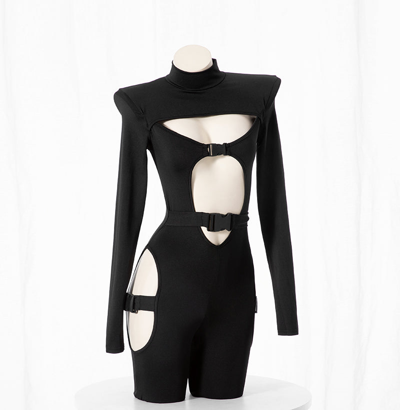 ゴシックパンク コスプレ衣装 長袖つなぎ服 レディース