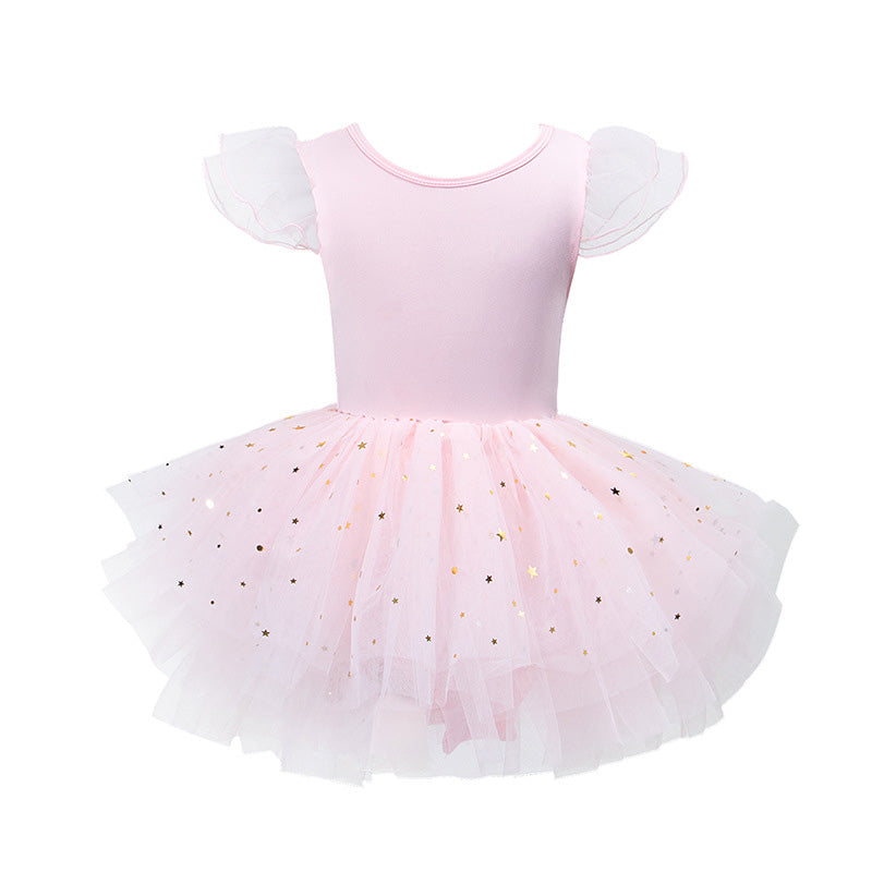 女の子用 バレエドレス レオタード ラテンダンス衣装 チュチュドレス