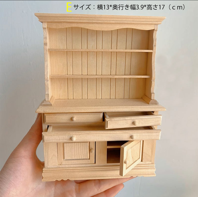 1/12ミニチュア 家具 ドール用クローゼット 洋服ダンス