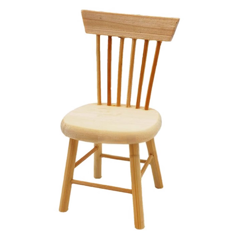 ミニチュア家具 1/12 ドールハウス 木製 テーブル チェア 椅子 家具セット  DIY カスタマイズ可能