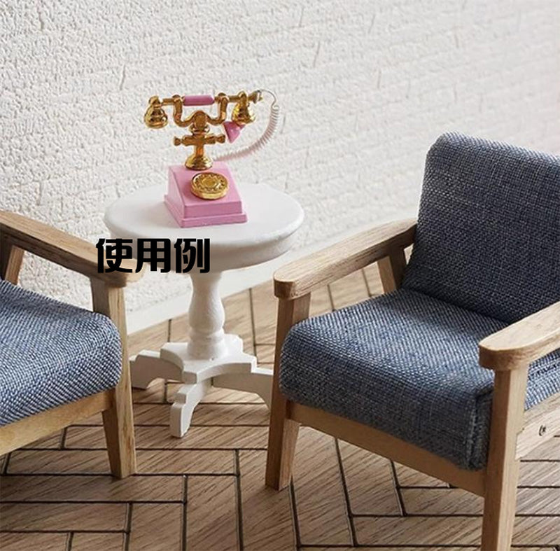 ミニチュアラウンドテーブル ドールハウス ミニチュア 家具