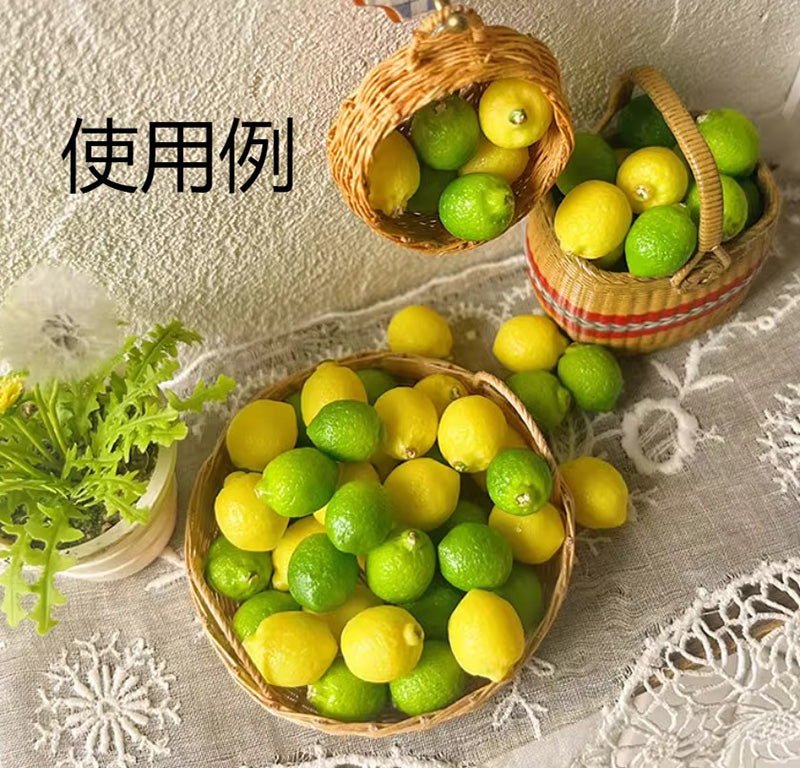 手作ミニチュア粘土食玩 ミニチュア レモン 粘土 食玩