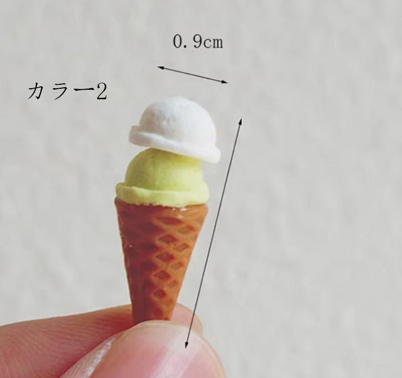 アイスクリーム ミニチュア コーン ドールハウス 小物