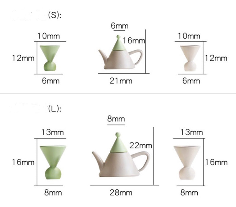 ドールハウス ミニチュア 茶具 ティーセット ティーポット