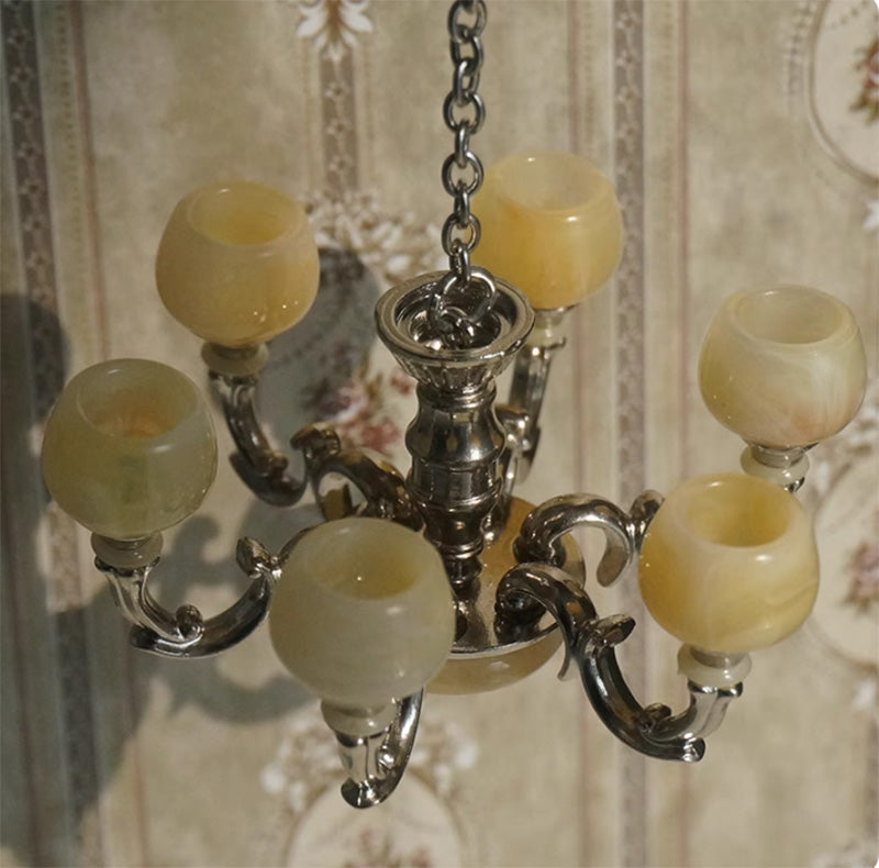 ミニチュア シャンデリア ドールハウス 家具 1/12