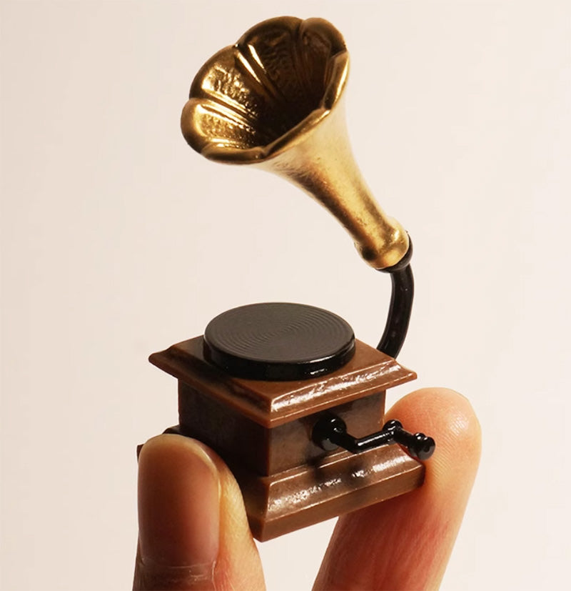 ミニチュア ドールハウス 家具 グラモフォン 蓄音機