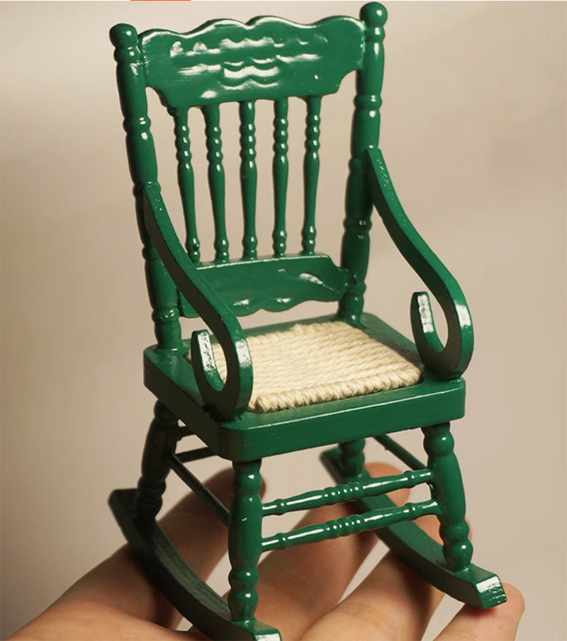 ニチュア ドールハウス 家具 木製 ロッキングチェア 1/12