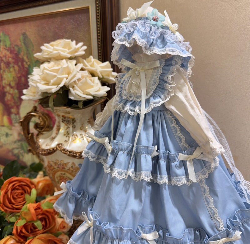 BJDドール服 ロリータ ドレス ワンピース ヘッド