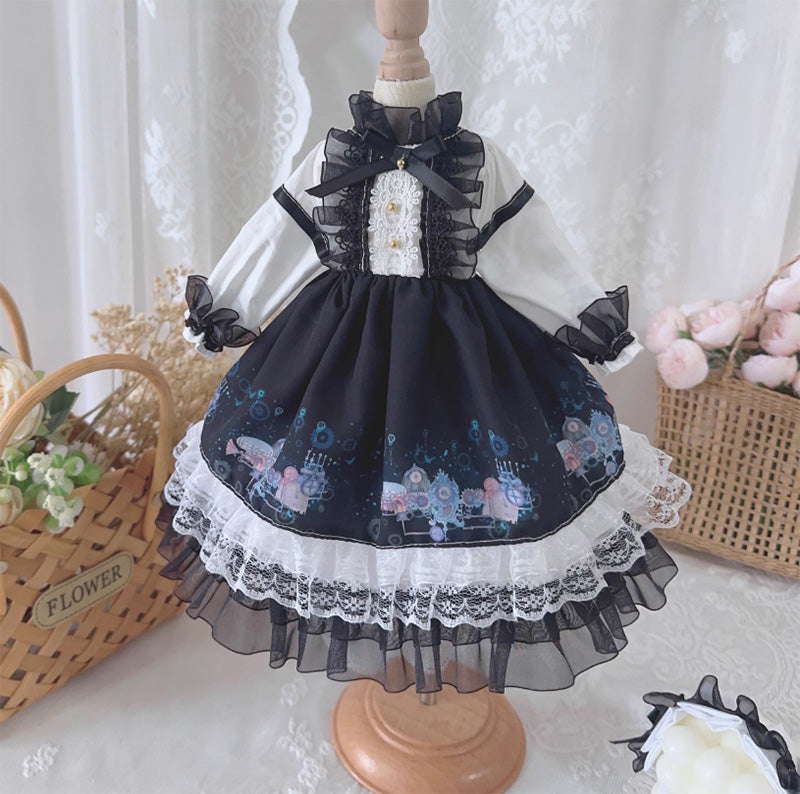 BJDドール服 ゴシックロリータ ドレス セット 1/3