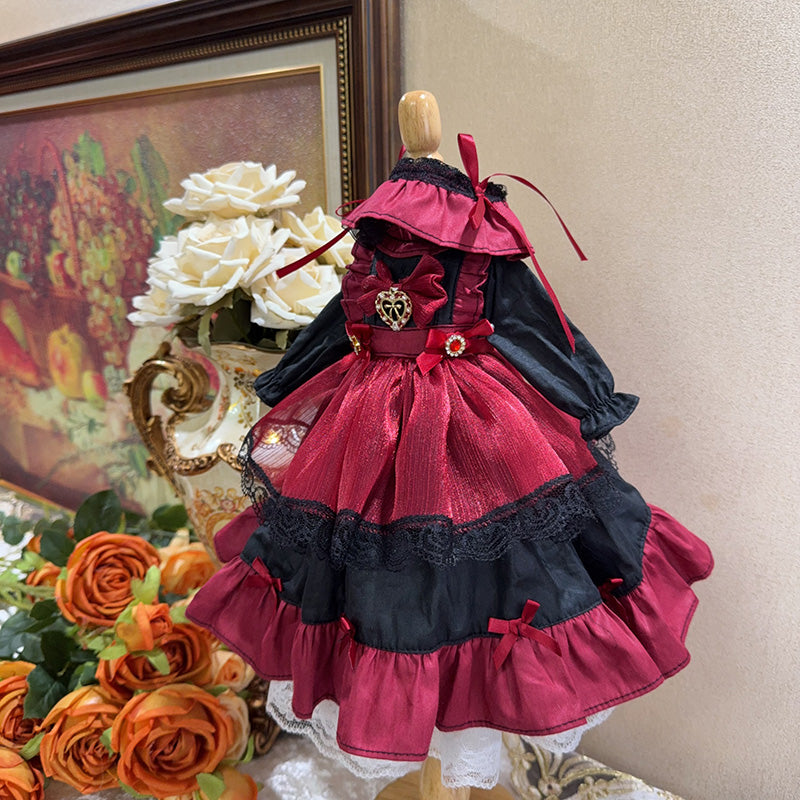 ドール服 ゴシックロリータ風 BJD ドール用衣装 ワンピース