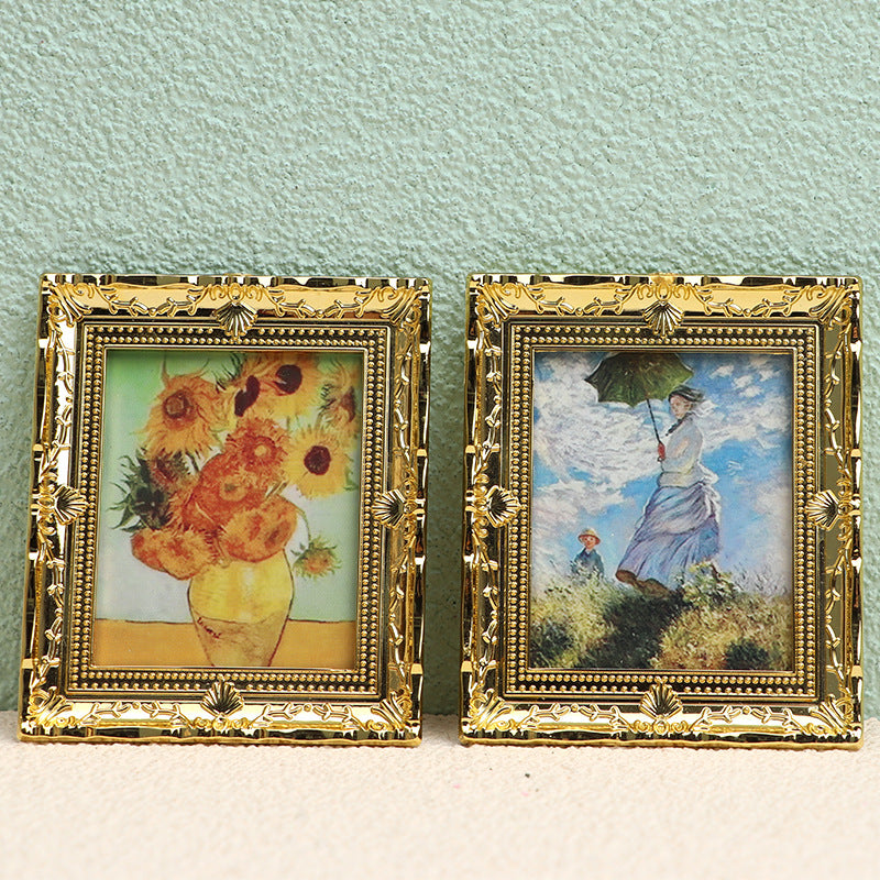 名画 ミニチュア 壁掛け絵画