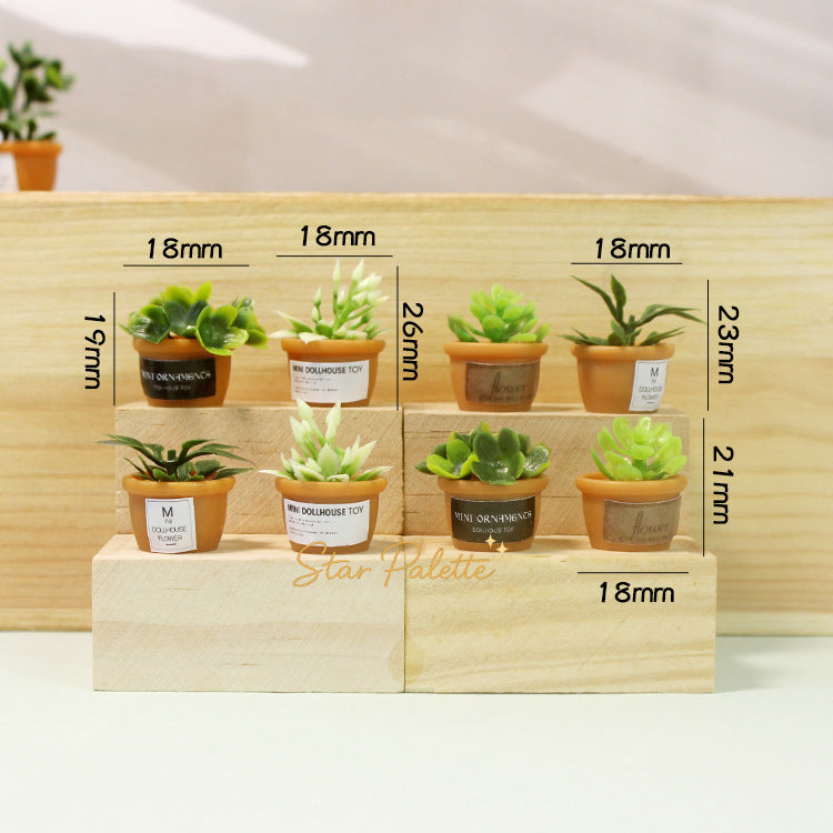 ミニ多肉植物 フェイクグリーン 盆栽 ミニチュア 観葉植物