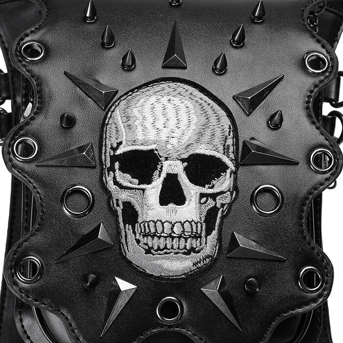 スタッド ヴィジュアル系 ウエストバッグ スカル 髑髏 V系