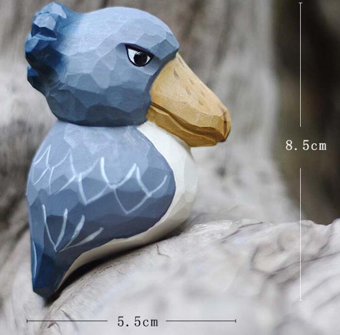 ハシビロコウ 木彫り 置き物 インテリア 装飾