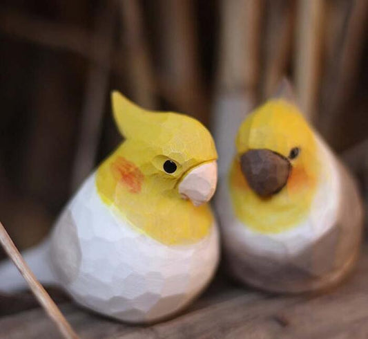 オウム 小鳥 オブジェ