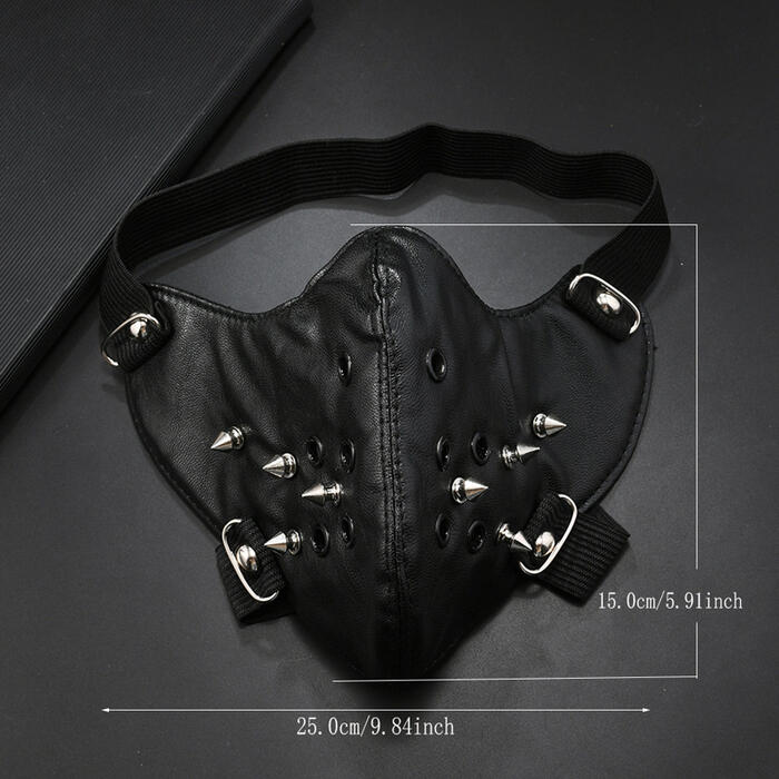 レザーマスク スチームパンク マスク スタッズ 大人 コスプレ