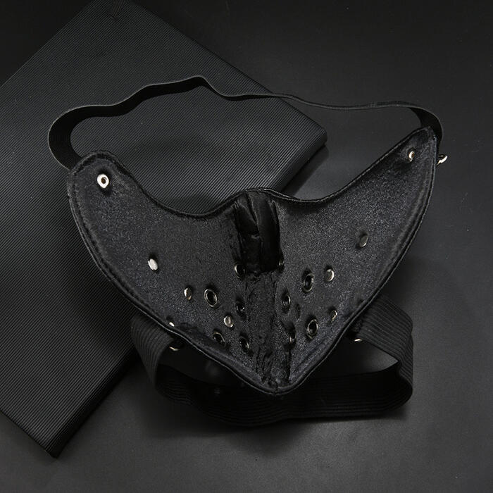 レザーマスク スチームパンク マスク スタッズ 