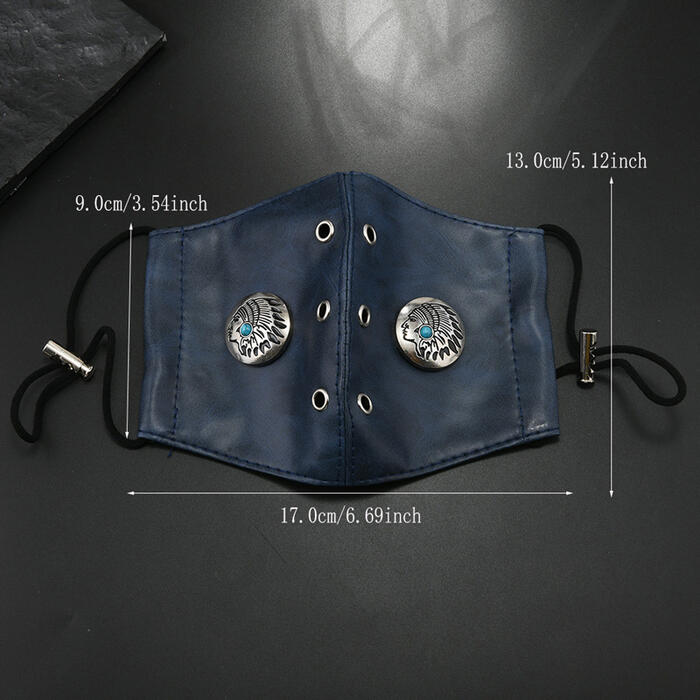 フェイクレザー 合皮 マスク ビジュアル系