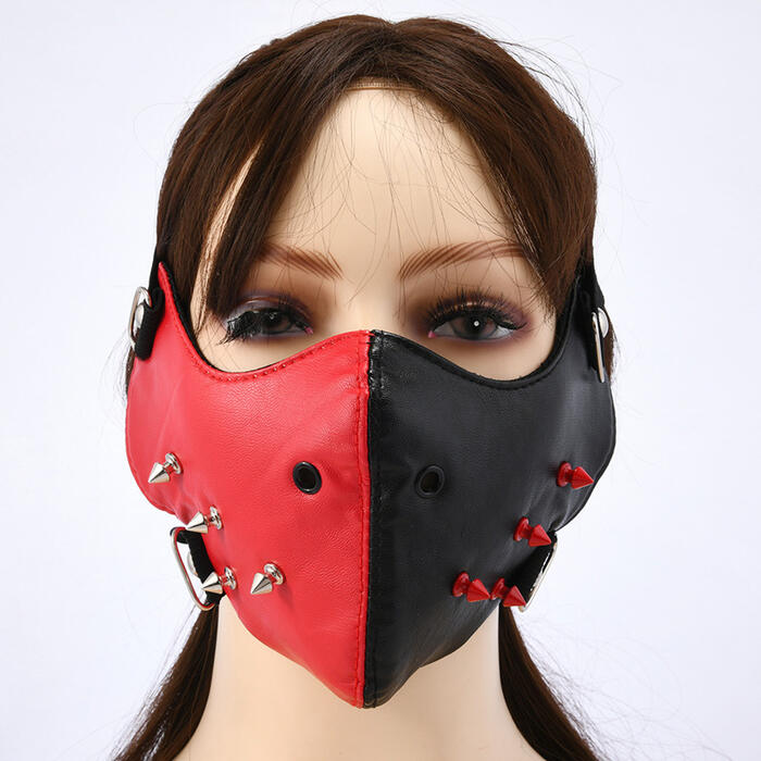 フェイクレザー 合皮 マスク ビジュアル系
