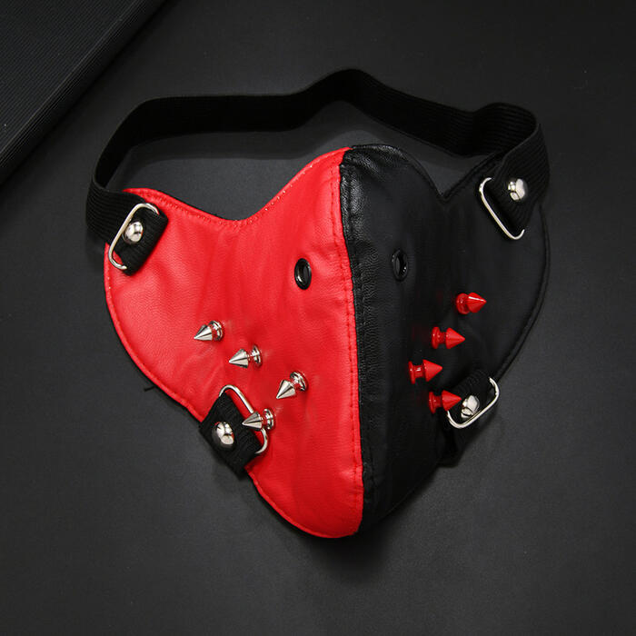 フェイクレザー 合皮 マスク ビジュアル系 フェイスマスク スチームパンク