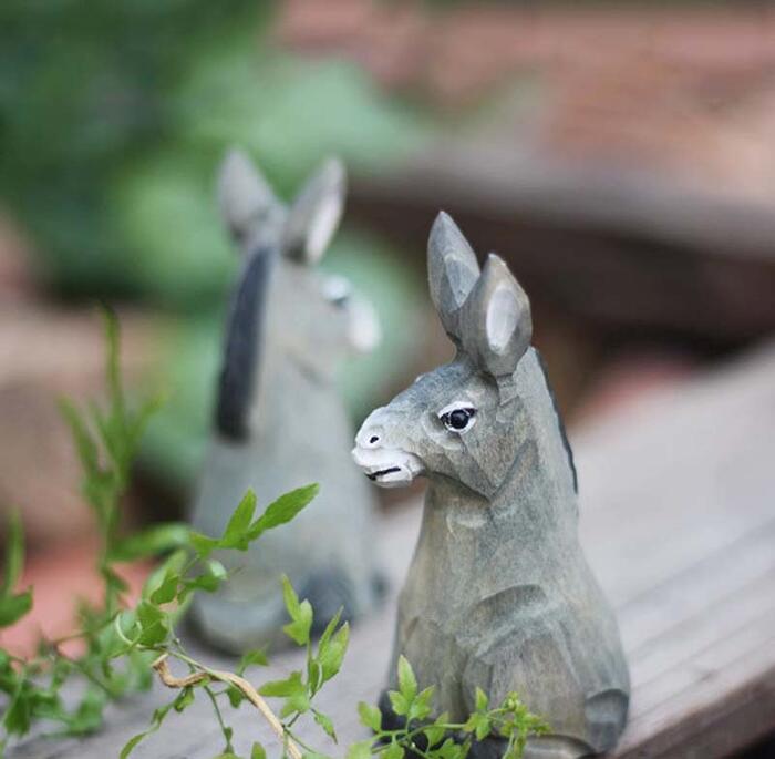 ロバ 木彫り リトルロバ