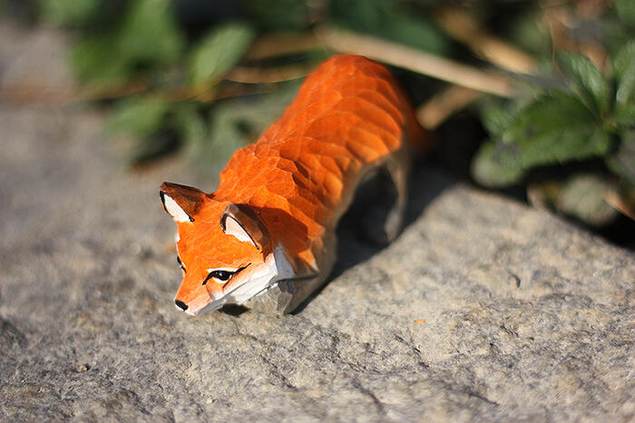 キツネ 木彫り きつね 狐