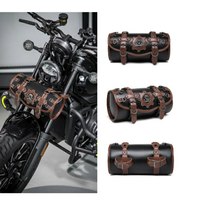 パンク系バッグ 円筒形サドルバッグ オートバイアクセサリー バイク用品