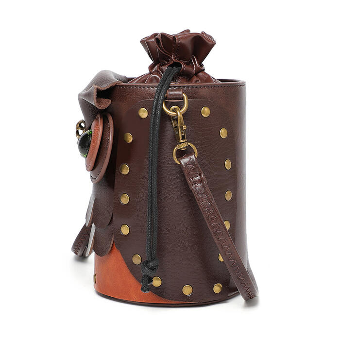 ふくろう スチームパンク ショルダーバッグ 可愛い スマホバッグ