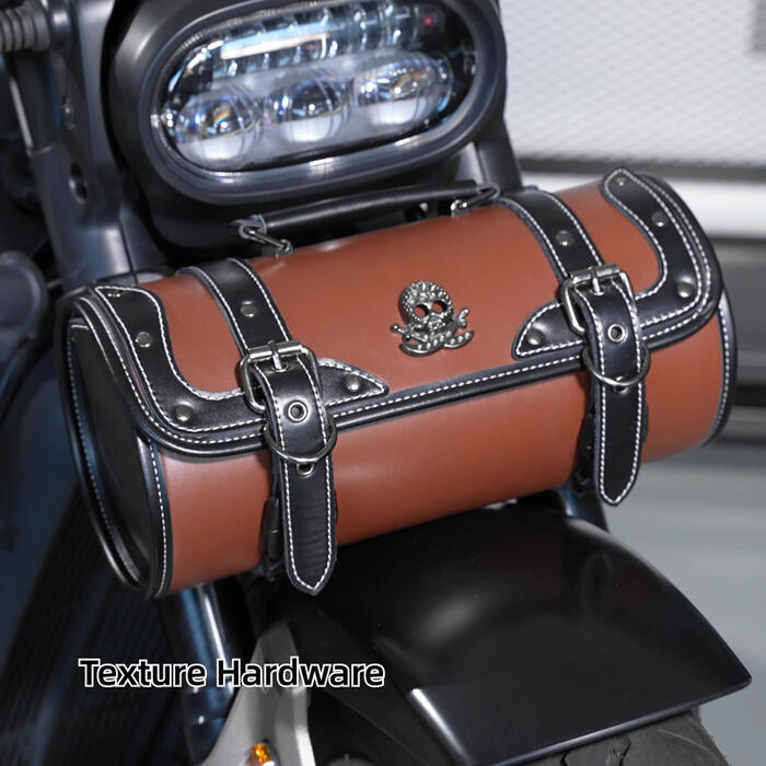 ツールバッグ オートバイ バイクバッグ 筒形 サドルバッグ