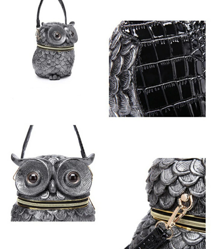 2wayバッグ クロスボディバッグ フクロウ型バッグ