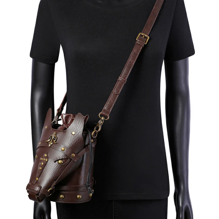 中世レトロ 馬頭 バケットバッグ