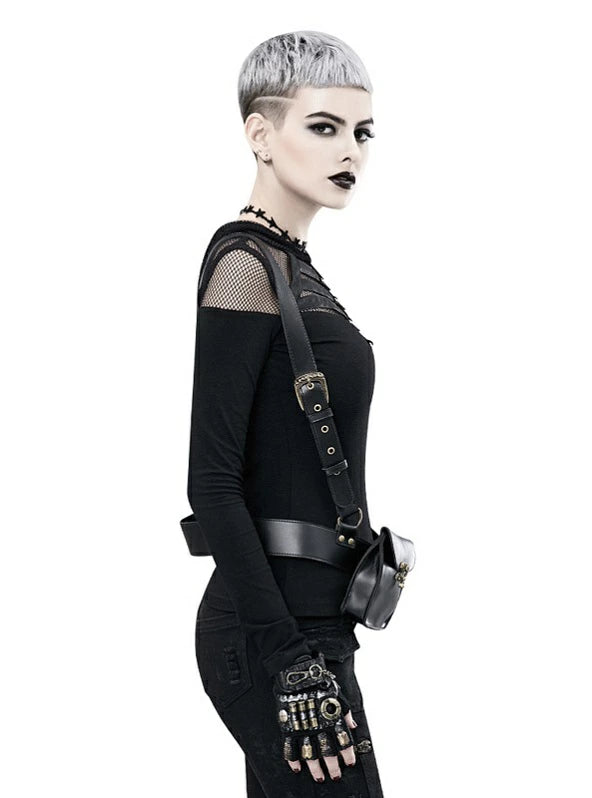 ニッチバッグ レディース パンク系ポーチ スモールバッグ オートバイ レトロ