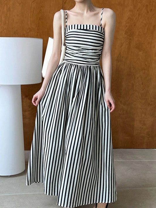 ストライプ キャミワンピース Aライン