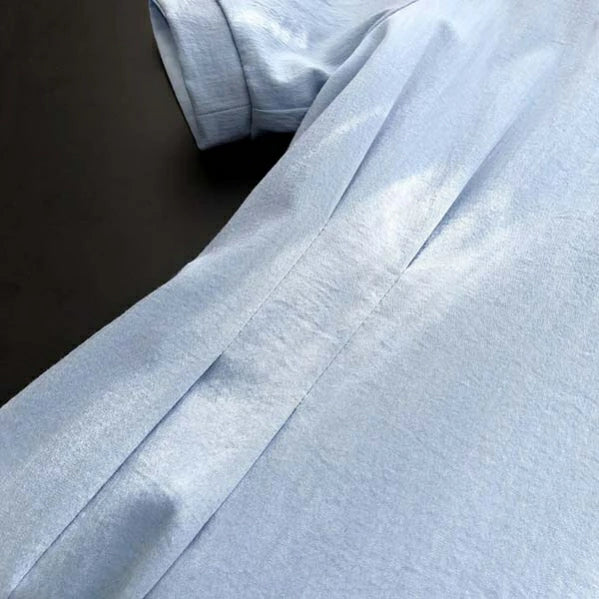 ワンピース Aライン 着痩せ パフスリーブ レディース ロングワンピース 春夏 半袖 リボン付き 無地 ブルー おしゃれ