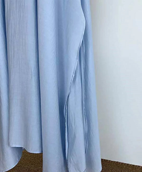 ホルターネックドレス 襟リボン ハイネックタイ Aライン