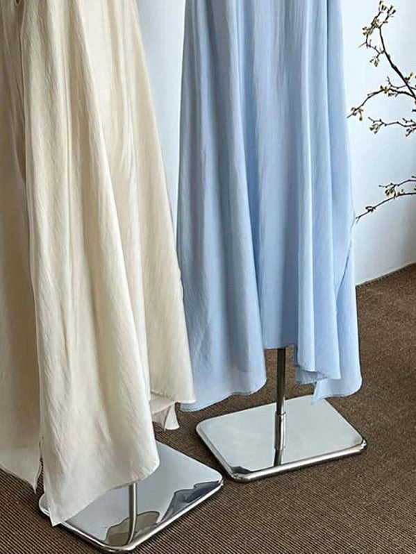 ホルターネックドレス 襟リボン ハイネックタイ 