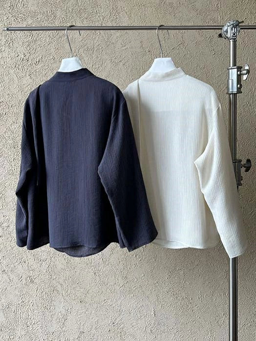 レトロシャツ レディース ブラウス 長袖 シャツ