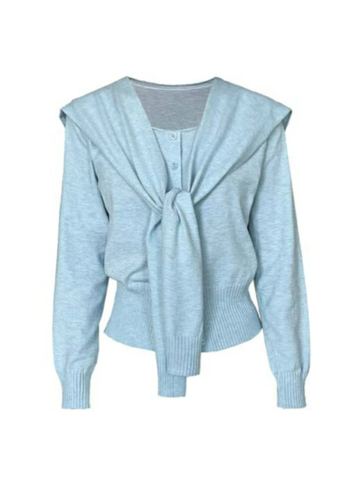 ニットカーディガン ショール 2点セット