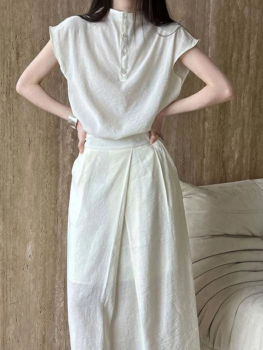 レディース セットアップ 半袖 トップス ブラウス