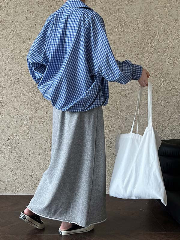 マキシスカート レディース Aライン ロングスカート 体型カバー