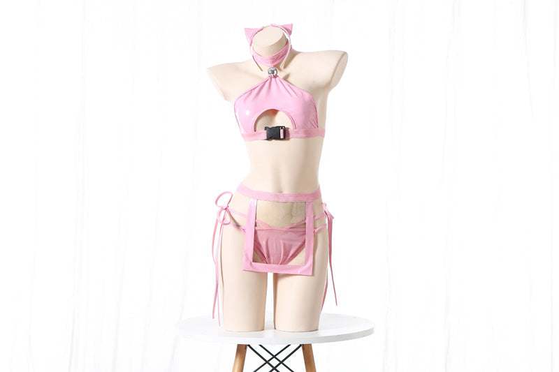 ネコ娘 猫耳少女 キャットスーツ セクシーランジェリー ボンデージ