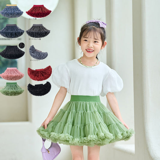 ボリュームアップ チュチュスカート パニエ