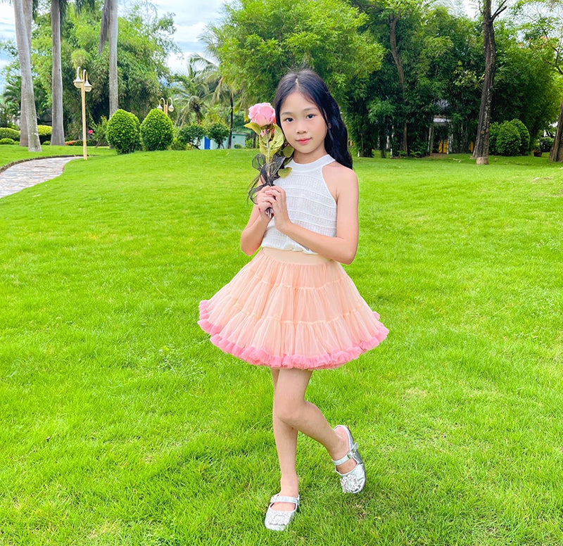 ボリュームアップ チュチュスカート パニエ 子供用