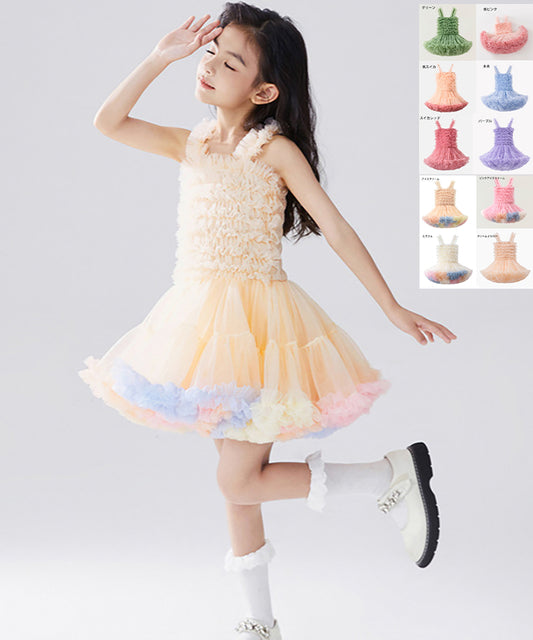 チュチュドレス 女の子用 ケーキシルエット