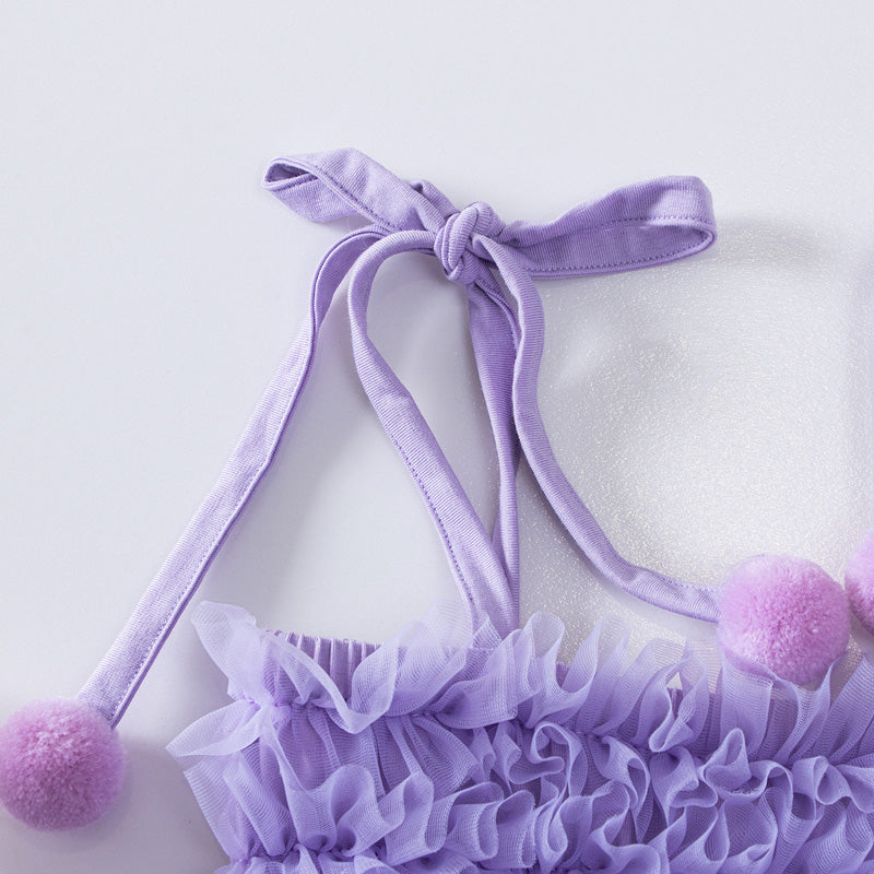 ストラップチュチュドレス 女の子用 ケーキシルエット ワンピース キッズ