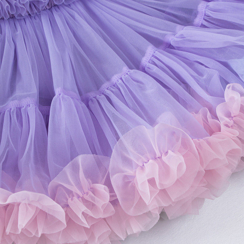 ストラップチュチュドレス 女の子用 ケーキシルエット