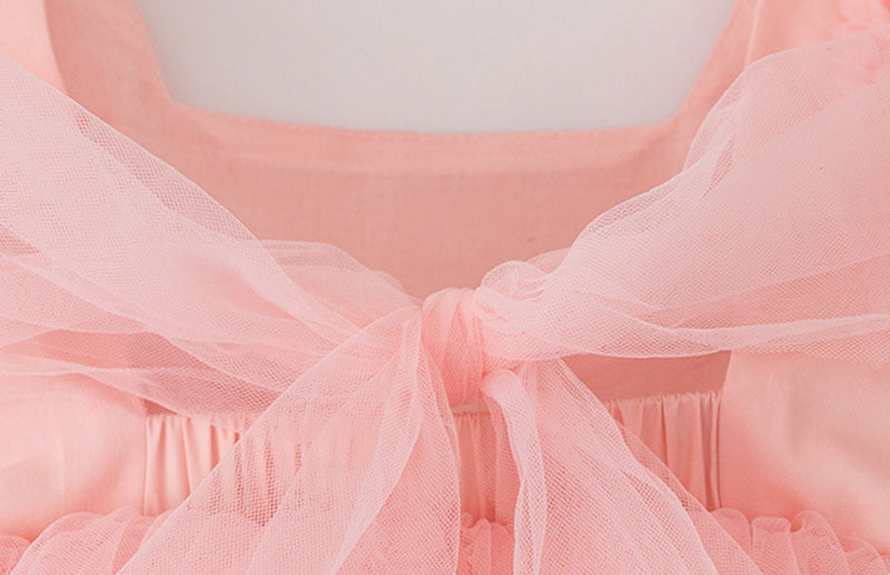 フレアスリーブワンピース ドレス 女の子用