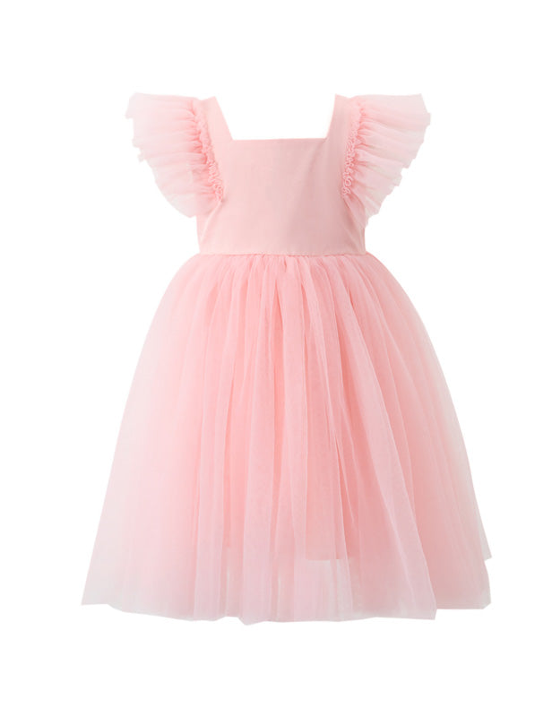 フレアスリーブワンピース ドレス 女の子用