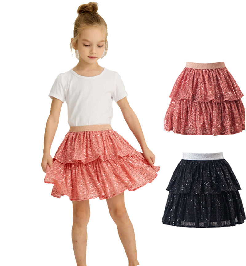 キラキラグリッター チュチュスカート 子供